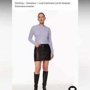 Wilfred cropped cashmere sweater